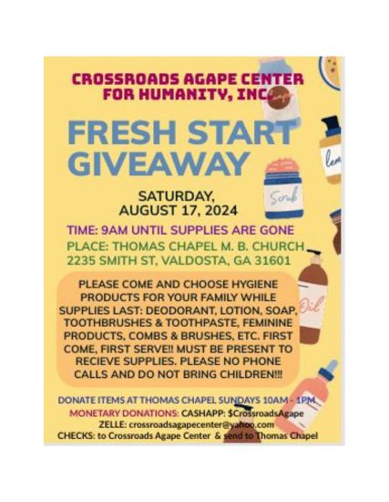 2024 Fresh Start Givaway